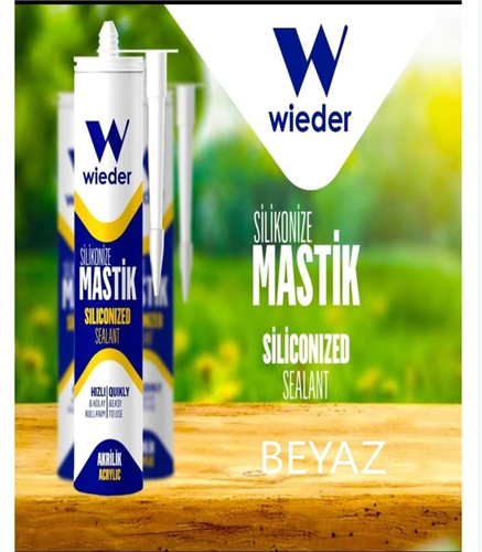 WİEDER SİLİKONİZE MASTİK SİYAH 30 ADET